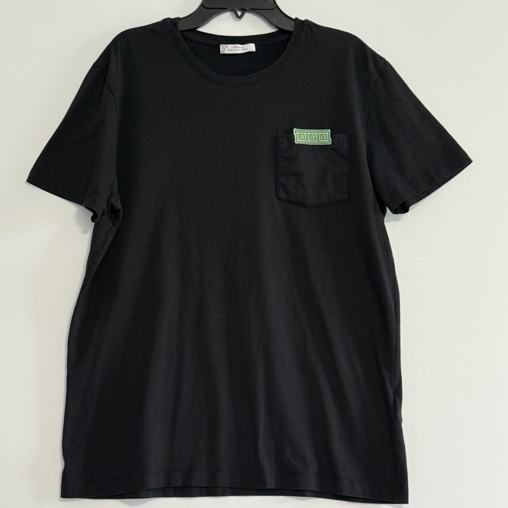 Versace Collection Black Cotton Short Sleeve Crew T-shirt Men’s Size M